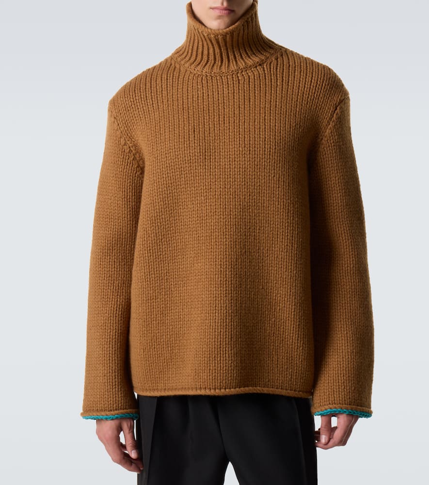 Wool turtleneck sweater
