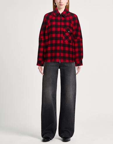 Woman Jacket Red Size L Wool, Polyamide