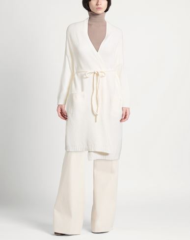Woman Cardigan Ivory Size 4 Wool, Polyamide, Polyester