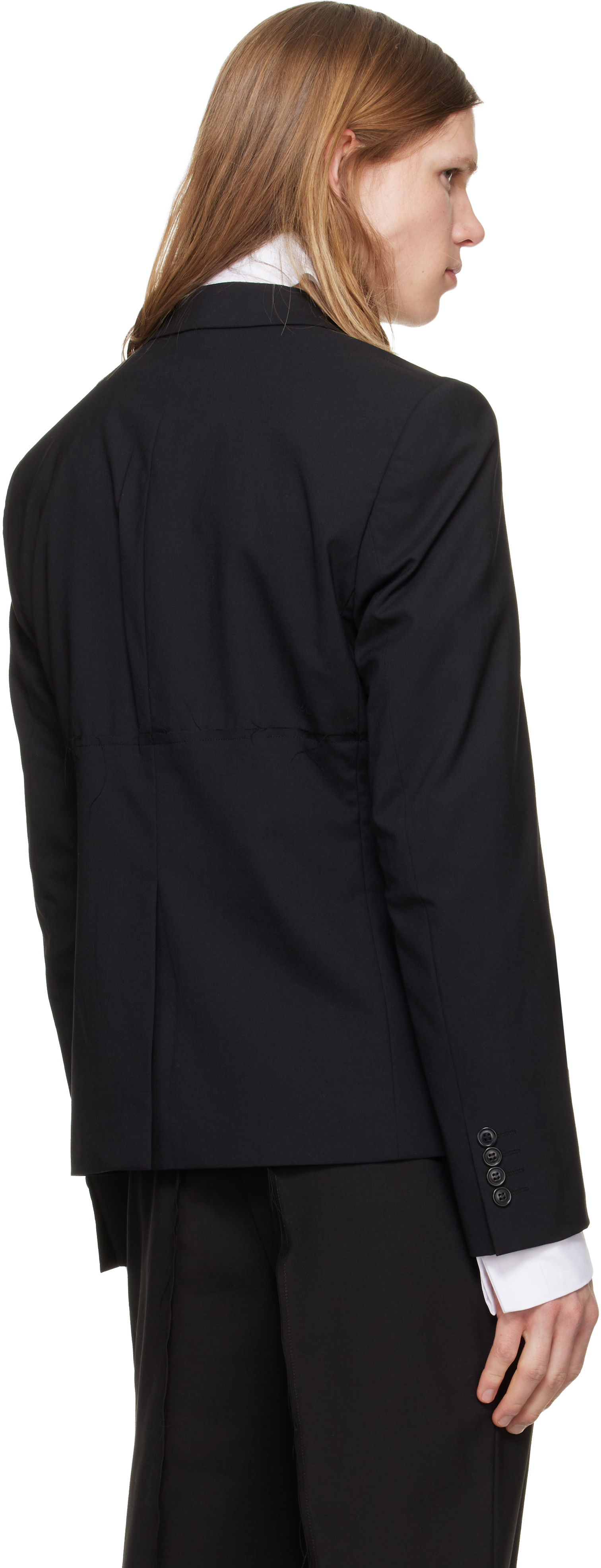 Black Double Button Blazer
