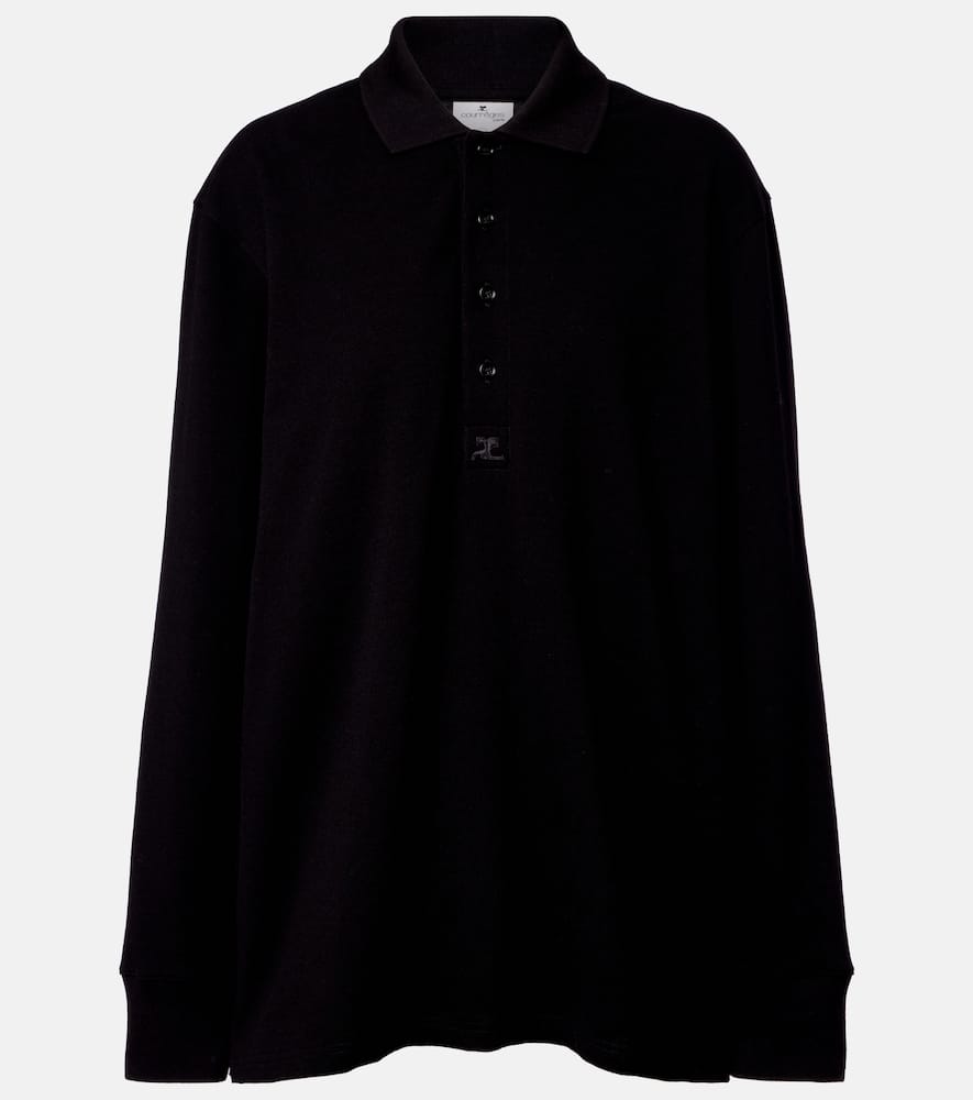 Courrèges Cotton jersey polo sweater