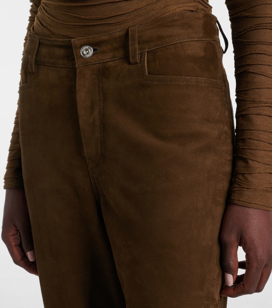 Maxine suede straight pants