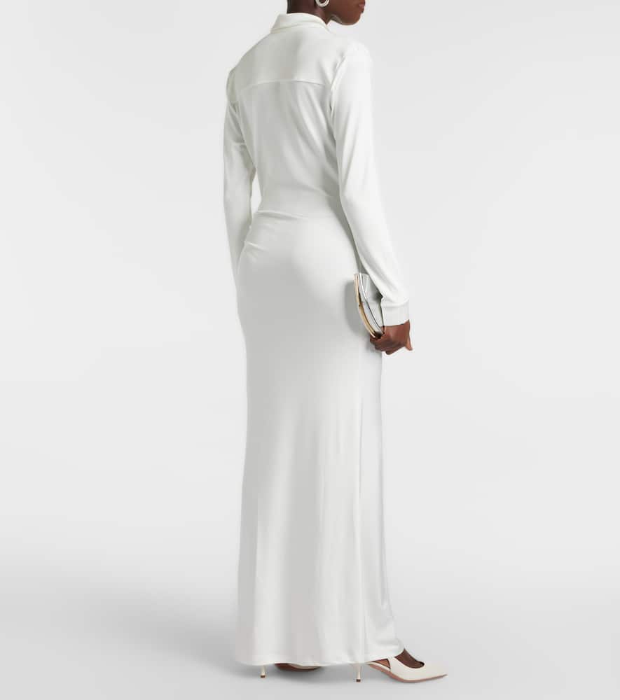 Iana gathered jersey maxi dress