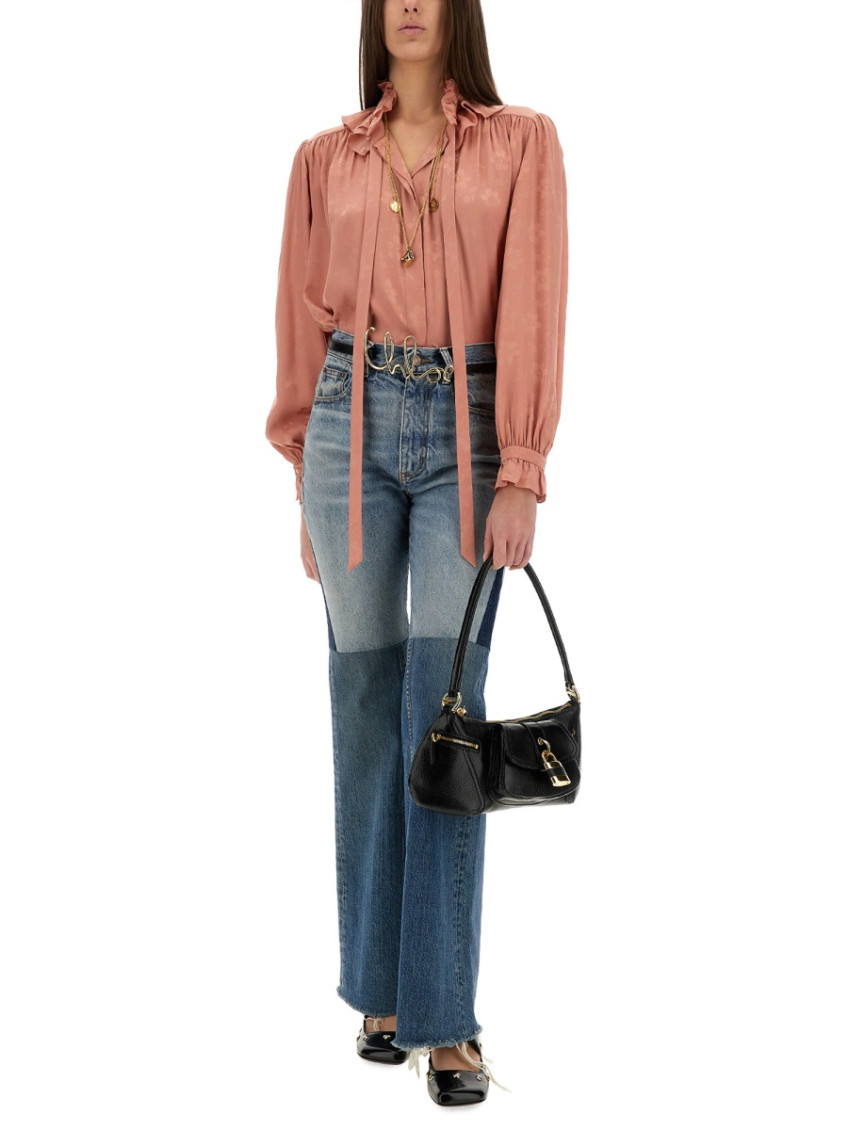 Fluid Jacquard Silk Shirt