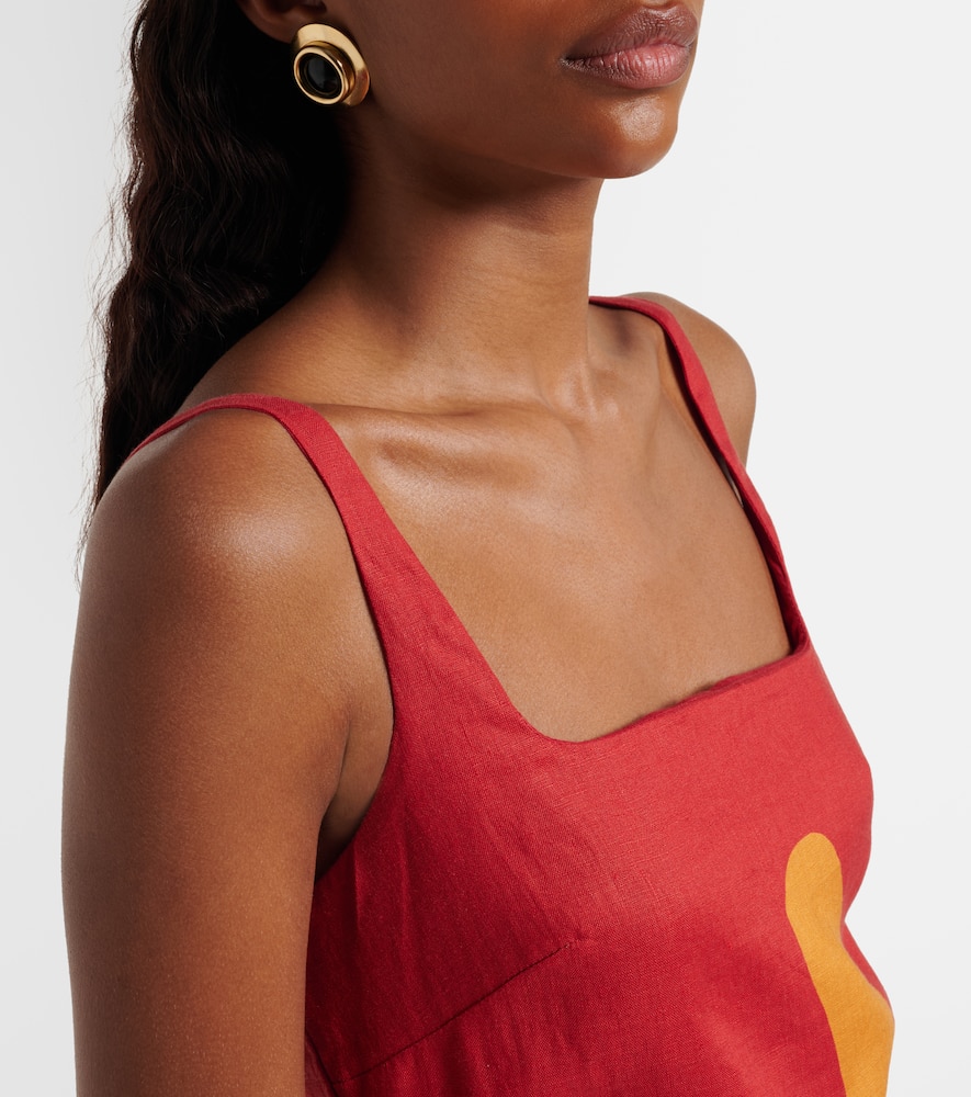 Siela floral linen minidress