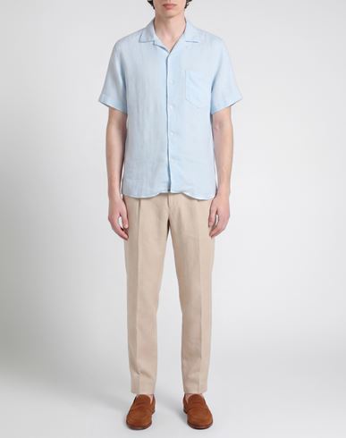 Man Shirt Sky blue Size 15 ½ Linen