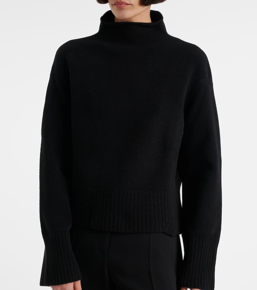 Julie cropped wool and cashmere sweater