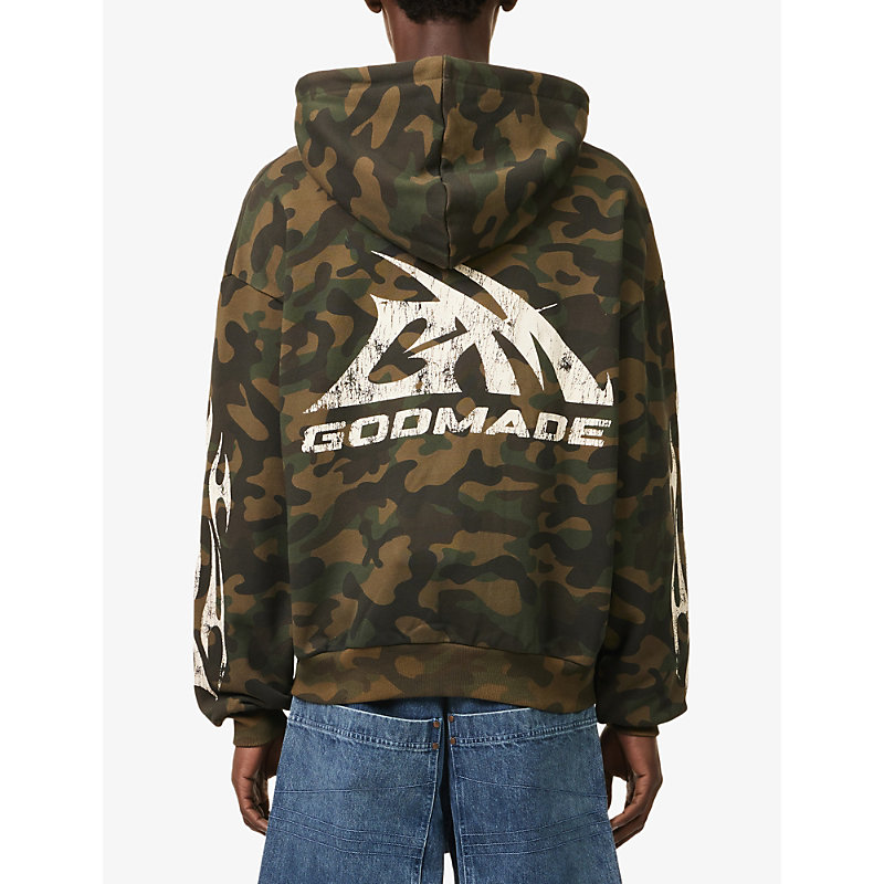 Mens Military Camo Cotton Hoodie