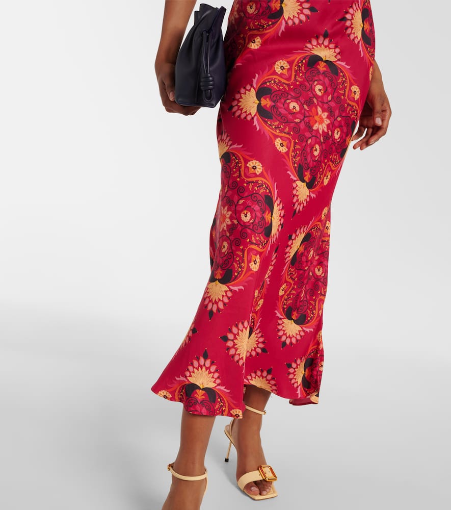 Farm Rio Printed halterneck maxi dress