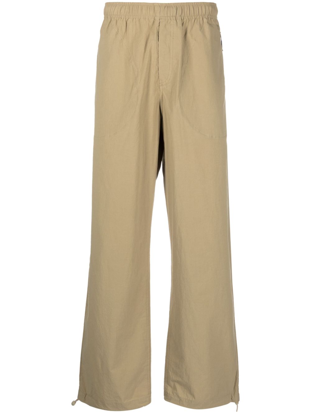 Shell wide-leg trousers - Neutrals