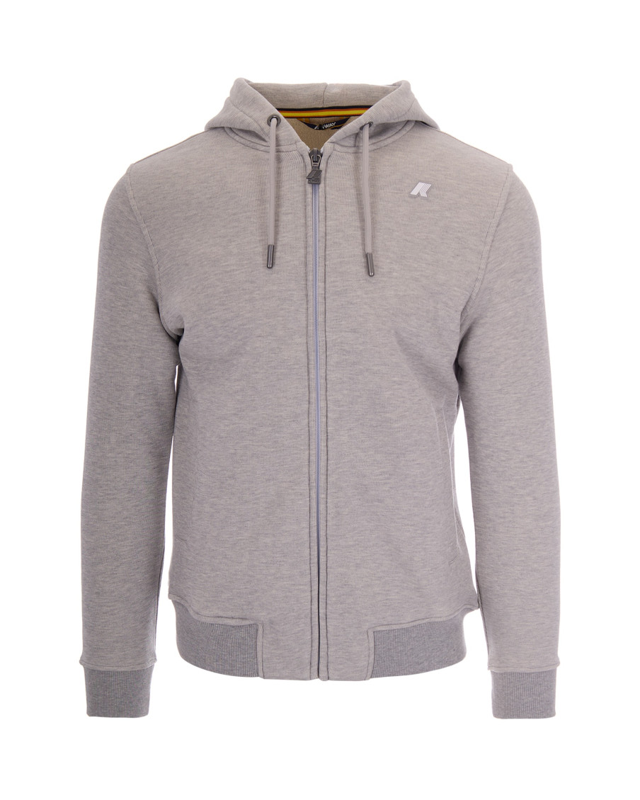 Grey Logo Hood Sweatshirt