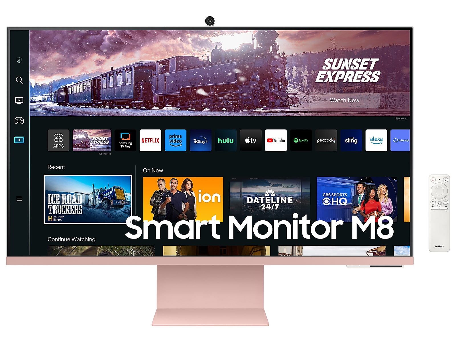 27" M80C Smart Monitor 4K UHD with Streaming TV, USB-C Ergonomic Stand and SlimFit Camera in sunset pink(LS27CM80PUNXZA)
