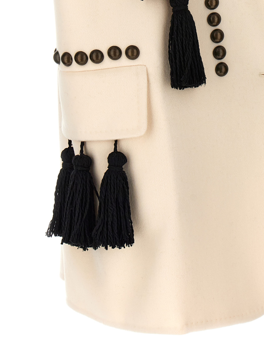 V-neck Sleeveless Coat
