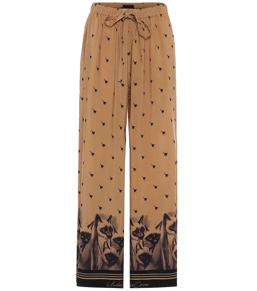 Printed drawstring pants