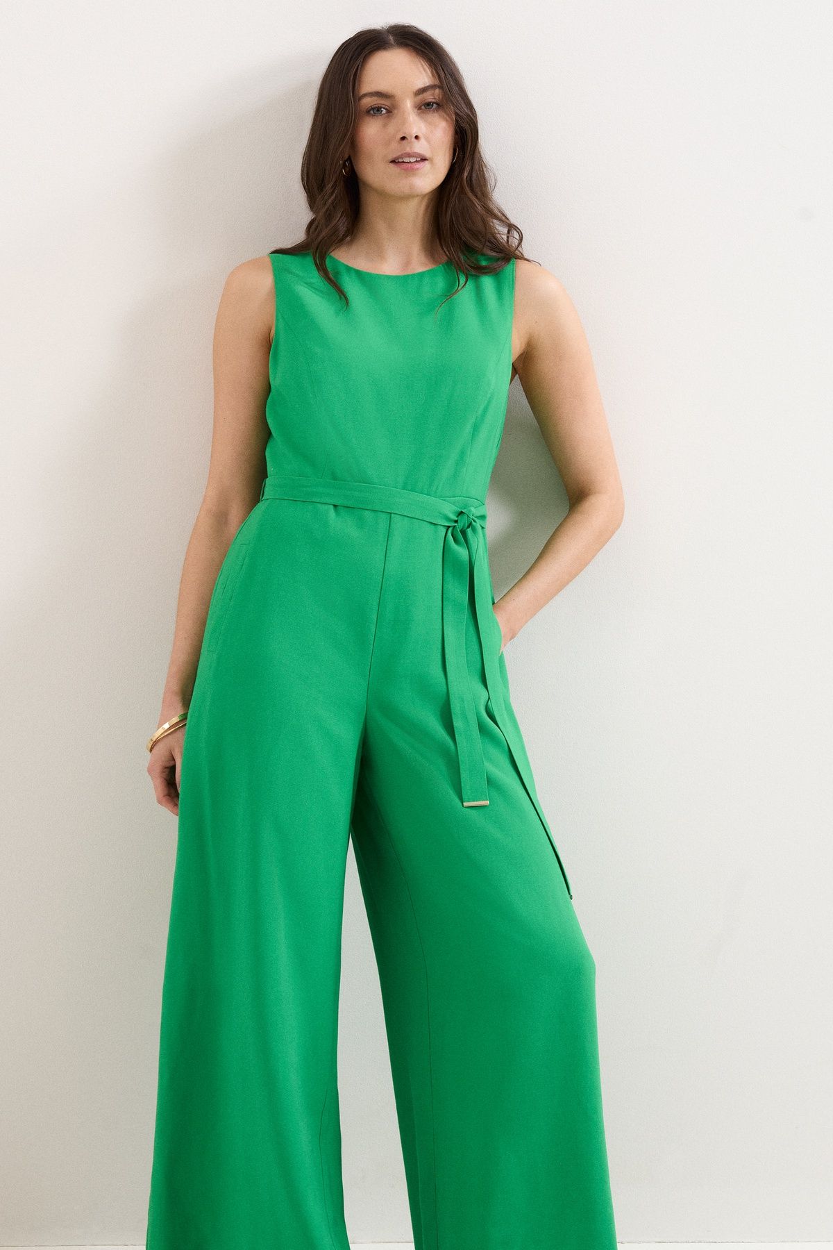 Phase Eight Marta Wide Leg Jumpsuit In Emerald