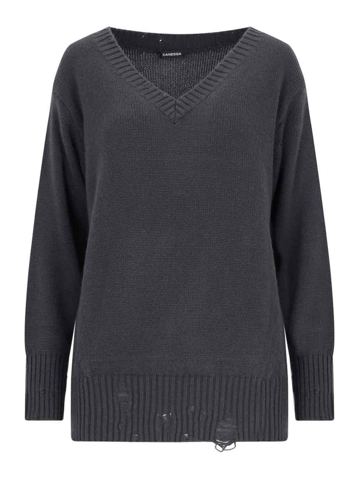 Destroyed Detail Sweater