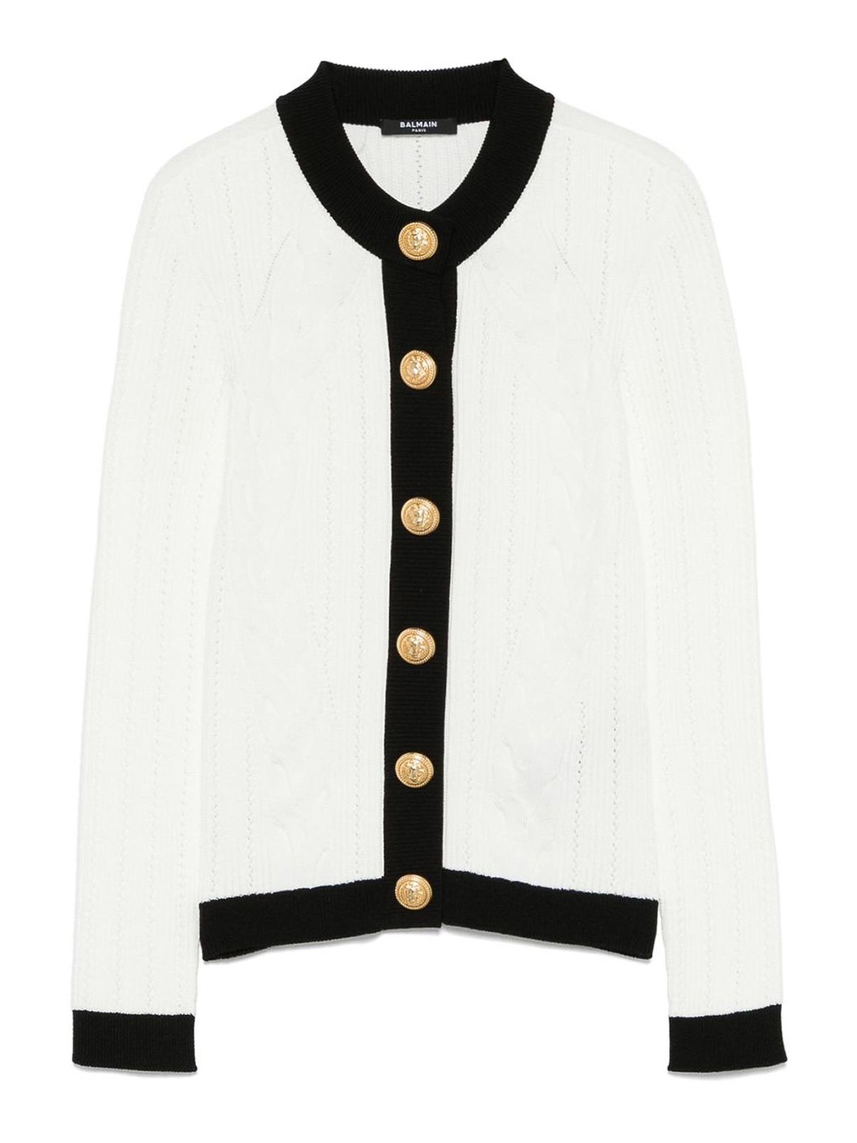 Knitted Crewneck Cardigan