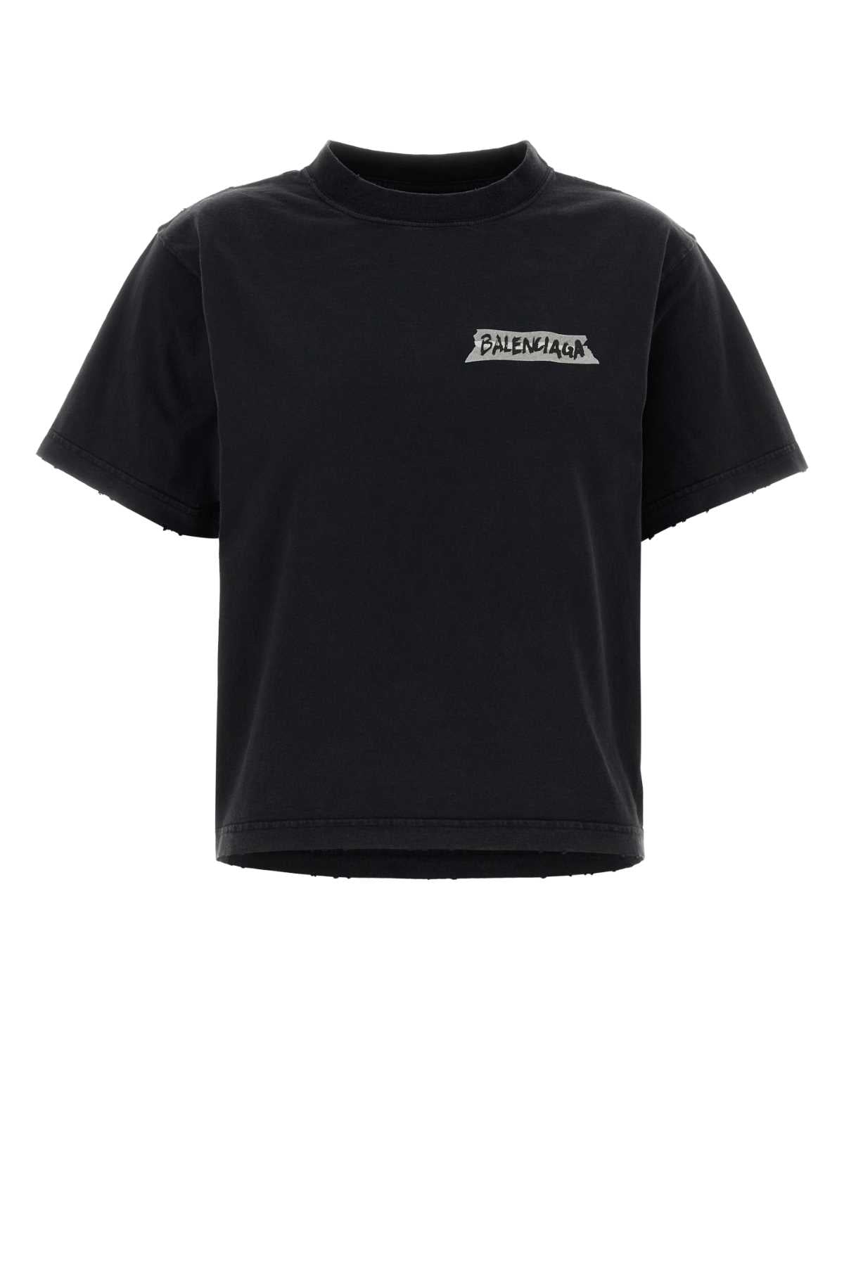 Logo-Embroidered T-shirt — Black