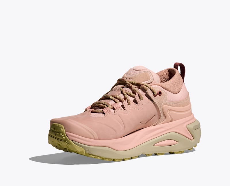 HOKA Women's Kaha 3 Low GTX Shoes in Rose Latte/Cardamom