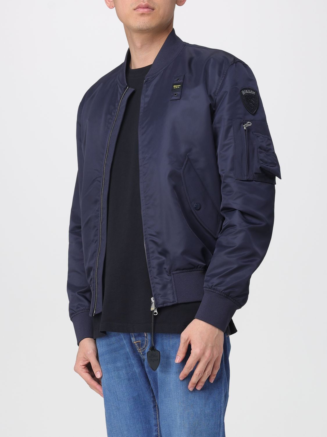 Blazer Men color Blue