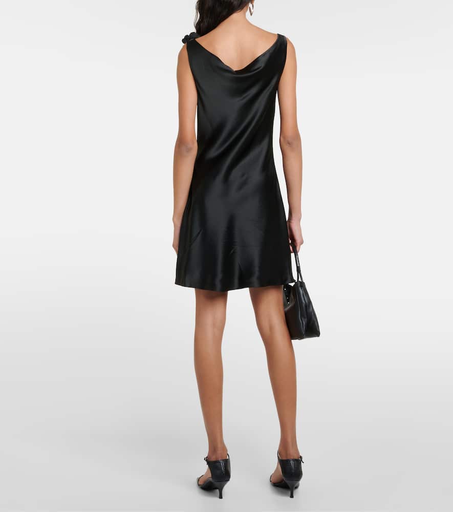 Staud Floral appliqué minidress