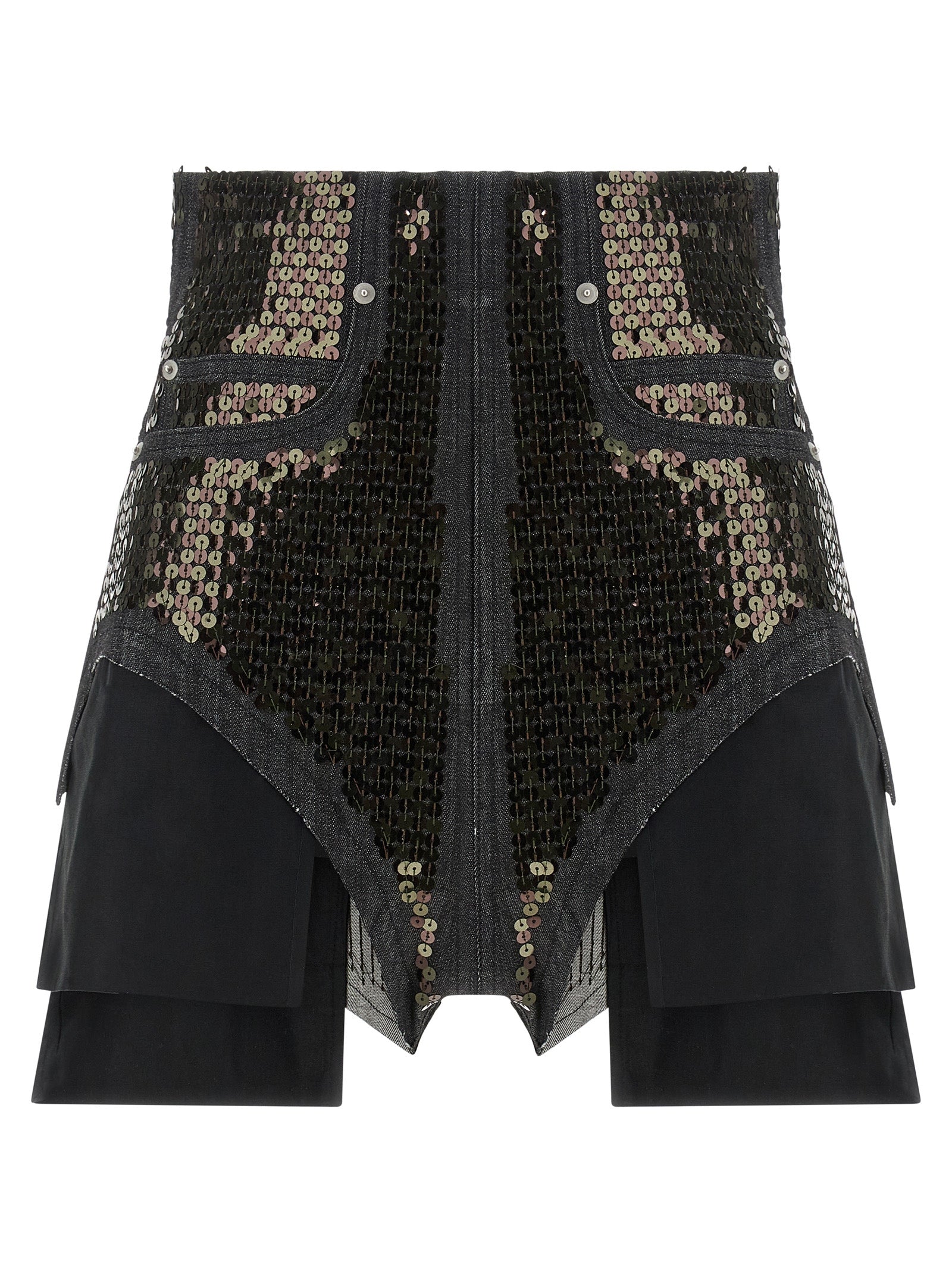 Dirt Cutoffs Bermuda Shorts — Black