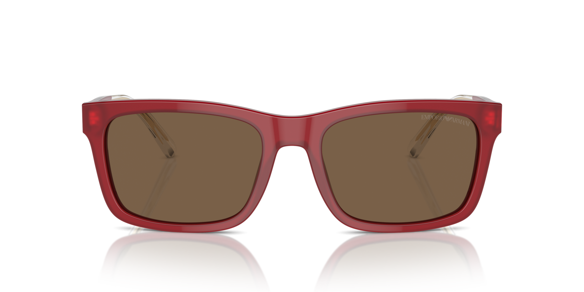 Emporio Armani Man Emporio Armani EA4224 609373 Sunglasses Acetate Red Brown Squared Norma