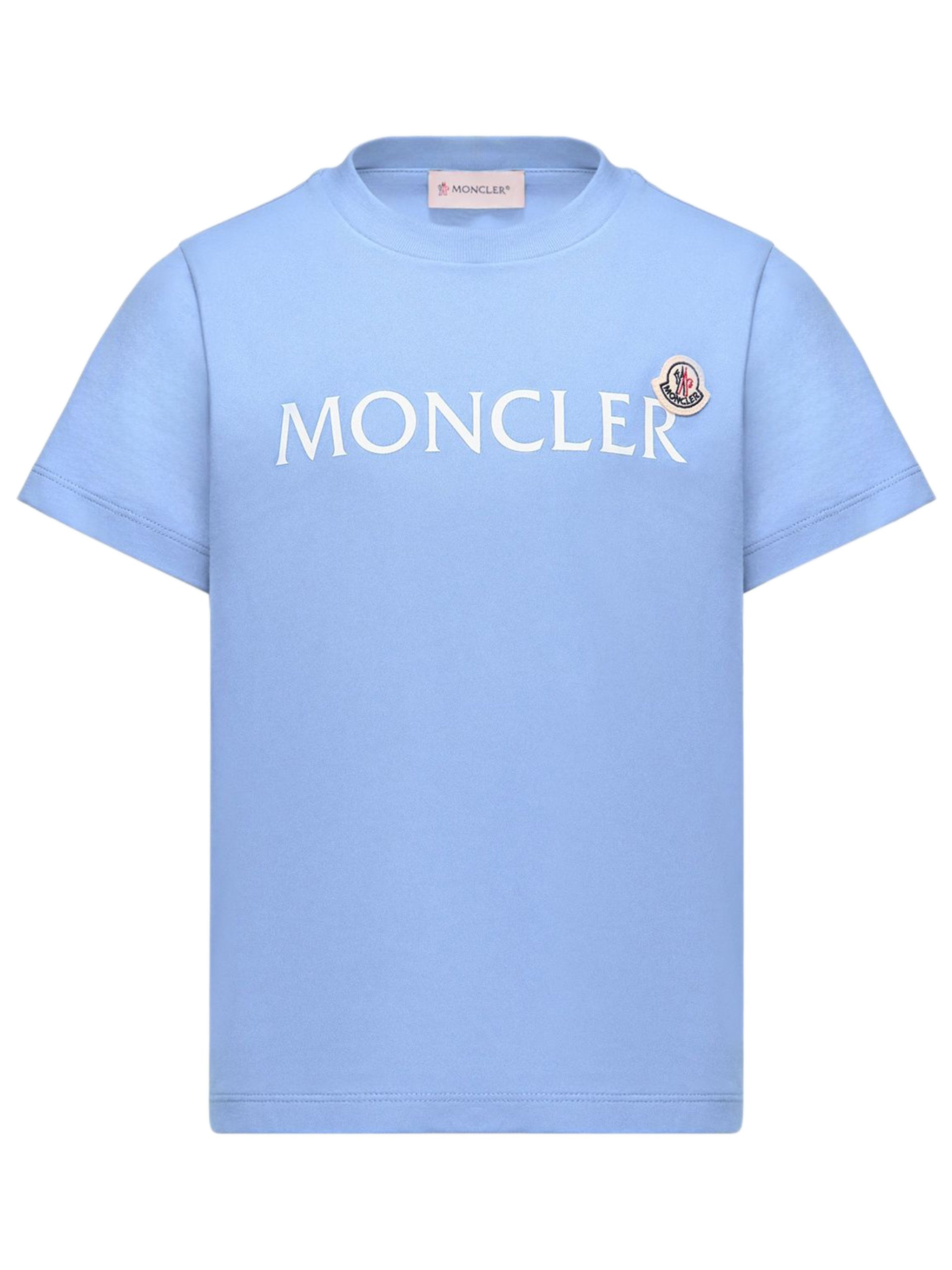 Mini Boy Cotton Crewneck T-Shirt with Printed Logo