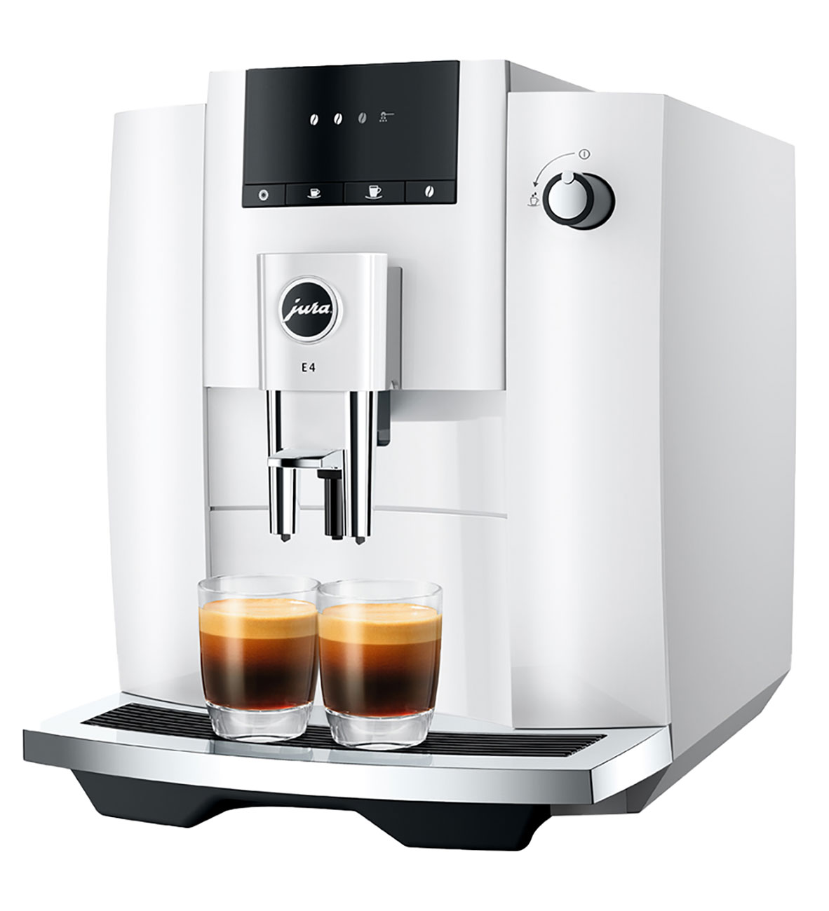 E4 Piano White Automatic Coffee & Espresso Machine