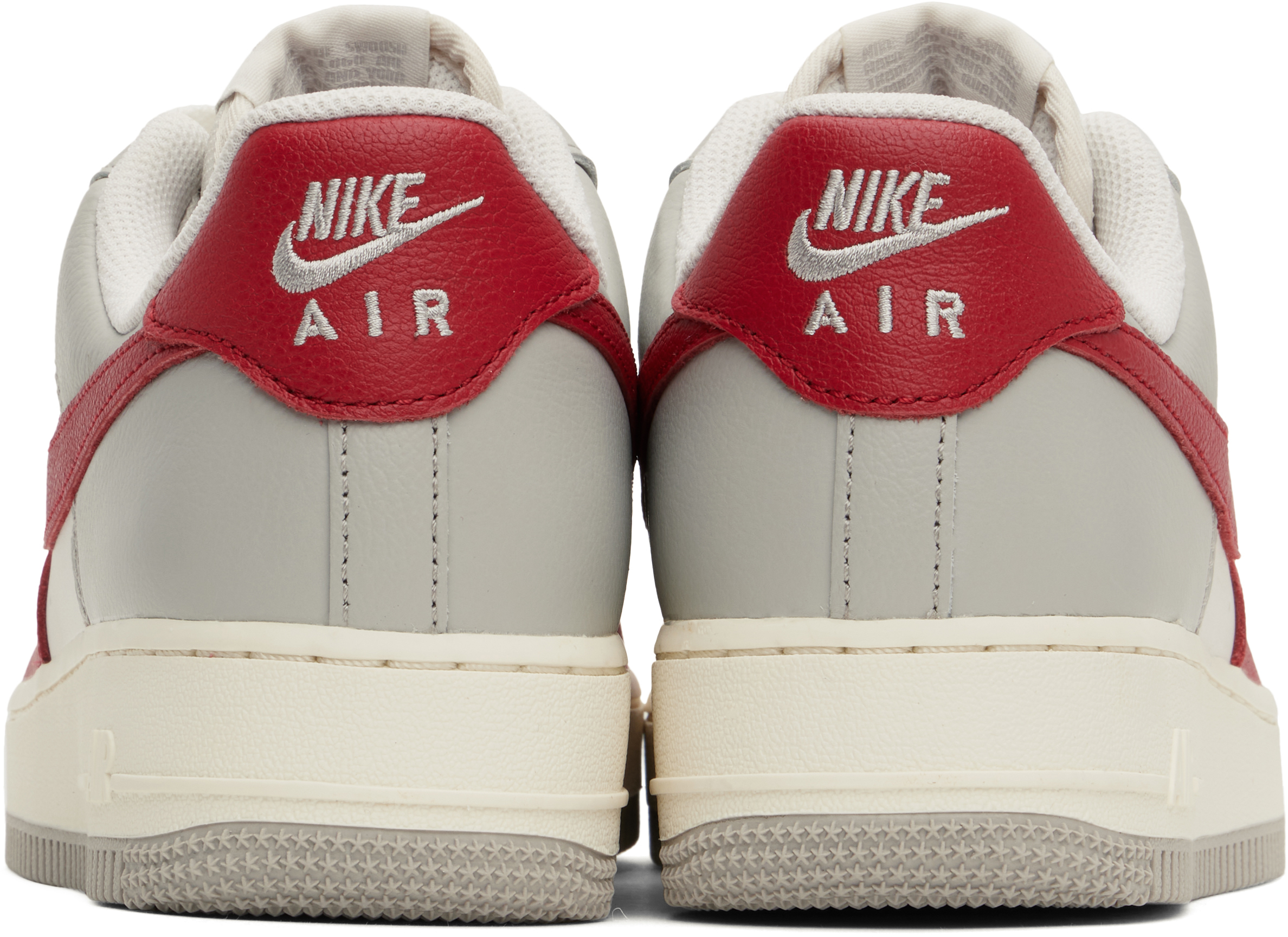 Nike Red & Gray Air Force 1 '07 LV8 Sneakers