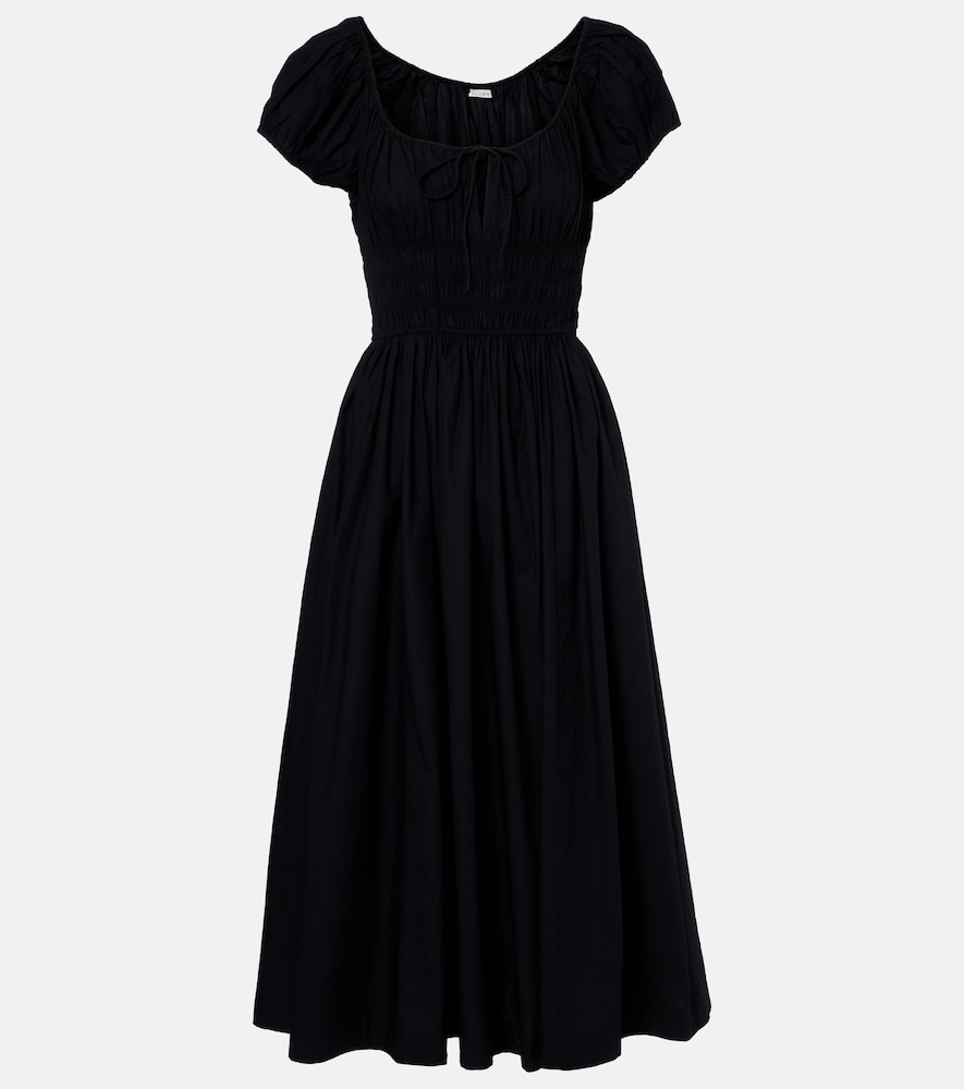 Dôen Quinn gathered cotton midi dress