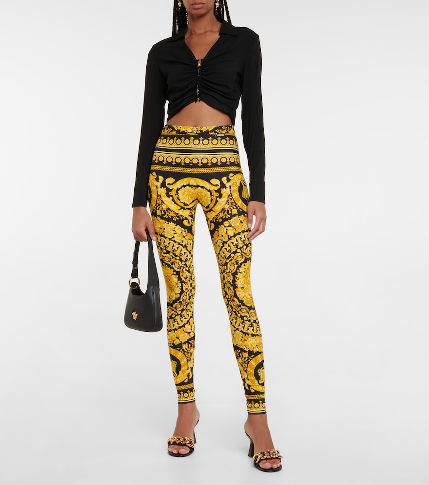Barocco mid-rise leggings