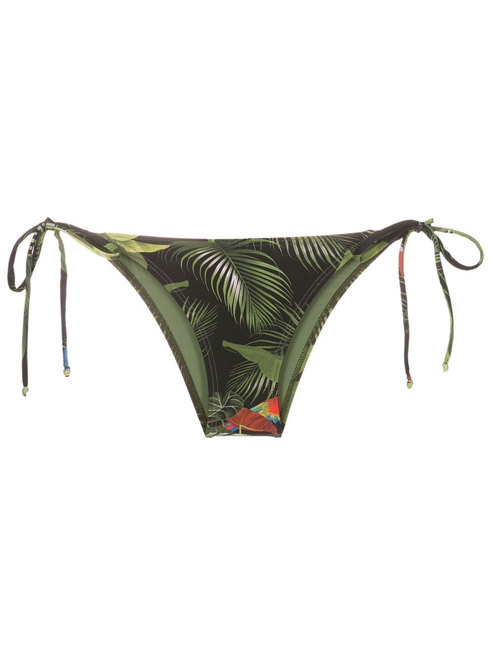 Thai lace-up bikini bottoms - Green