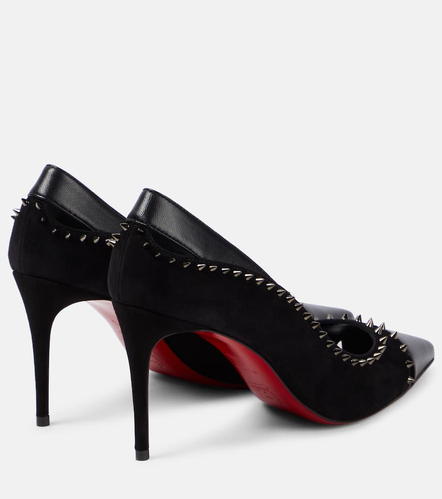 Duvette Spikes 85 leather pumps