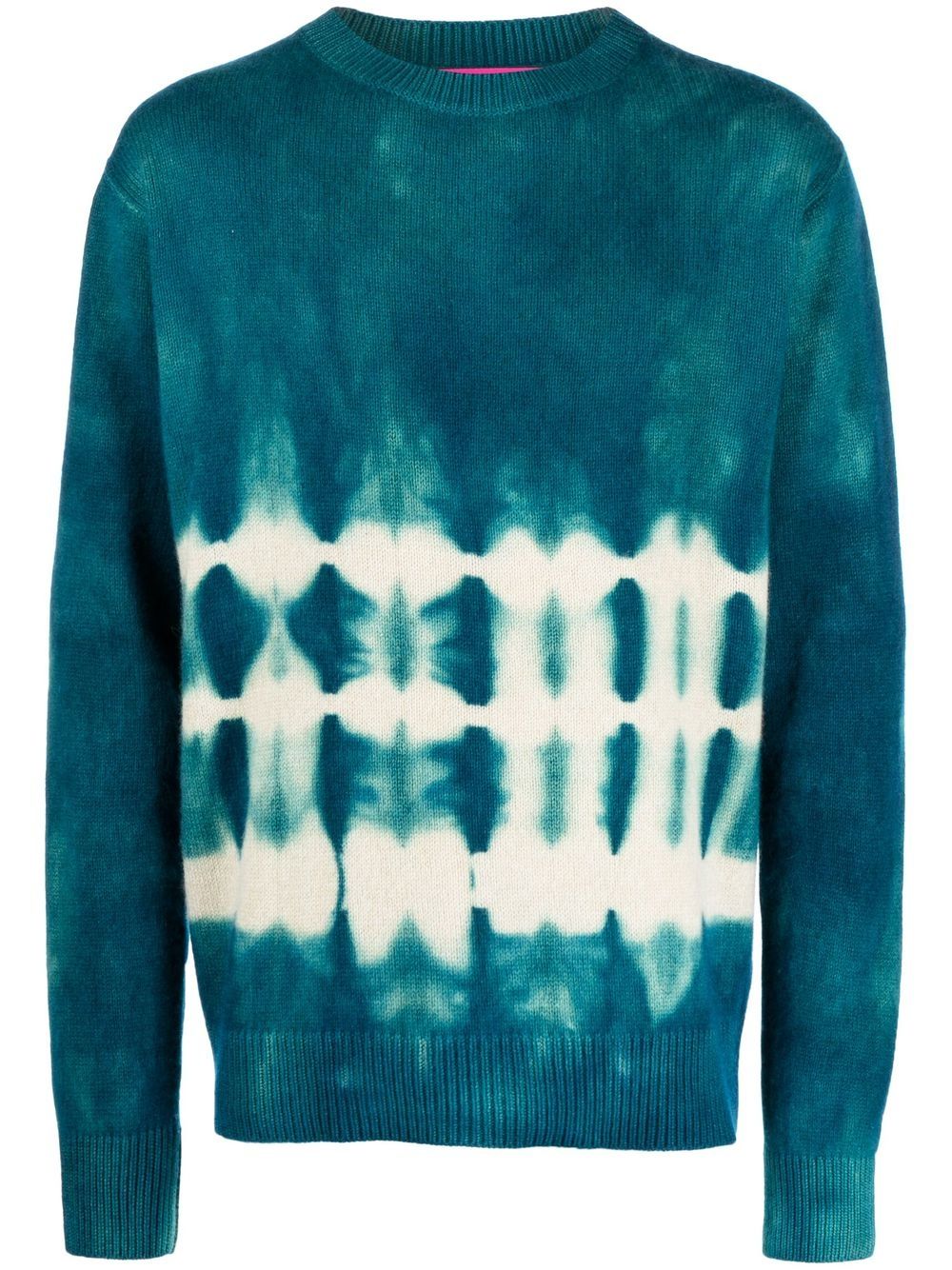 Tie-dye cashmere jumper - Blue