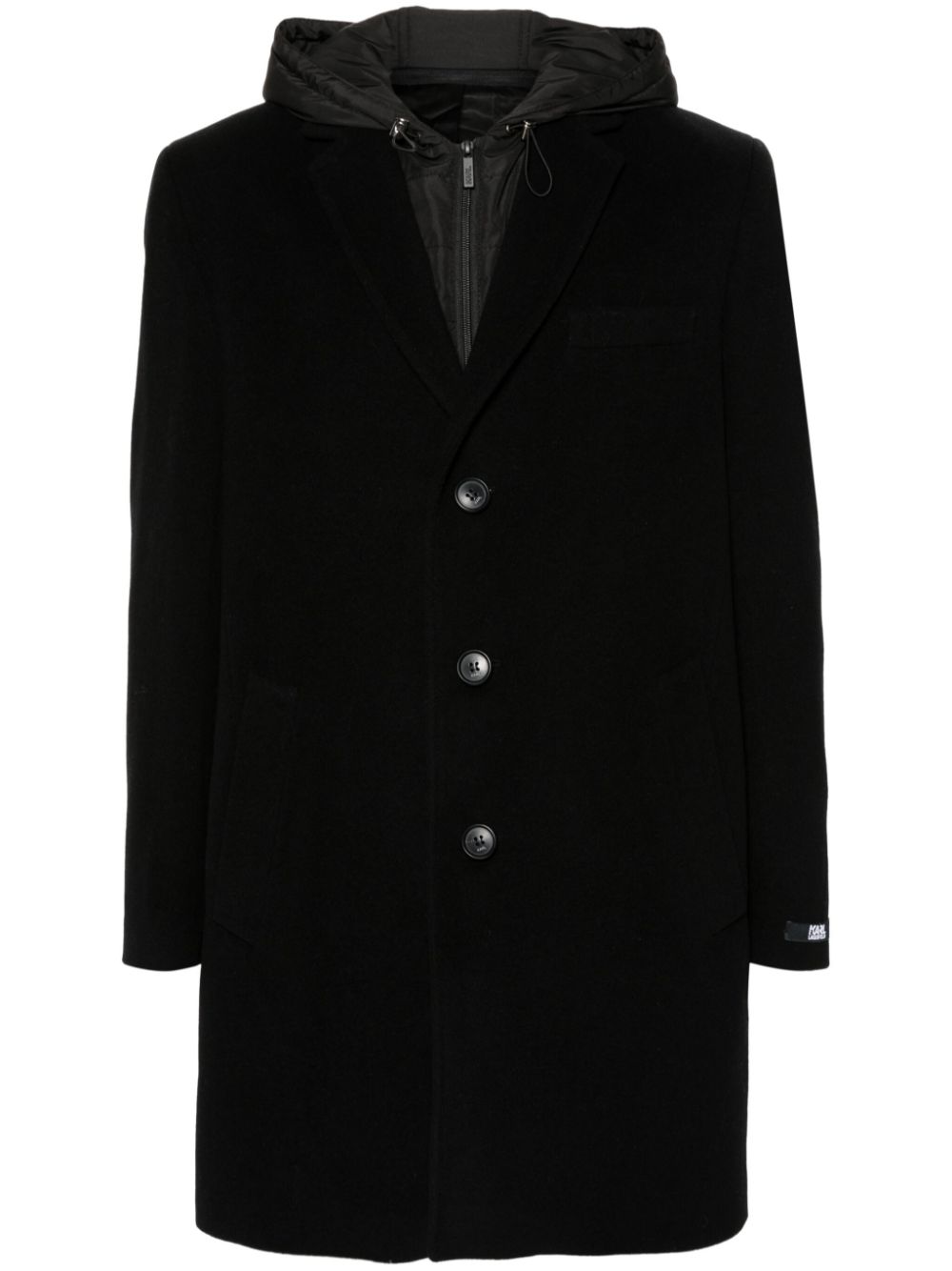 Hooded coat - Black