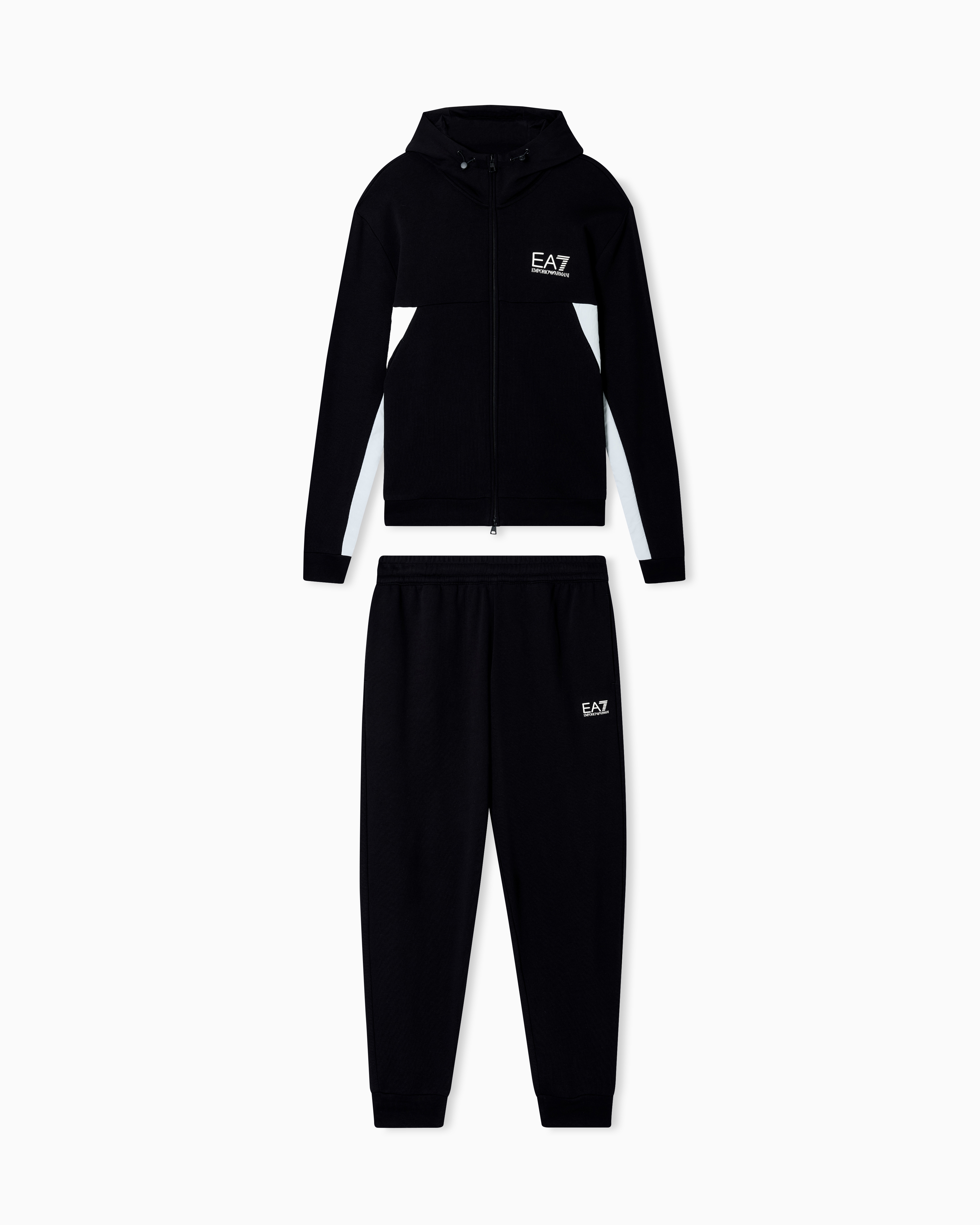 Summer Block pure cotton tracksuit with hood