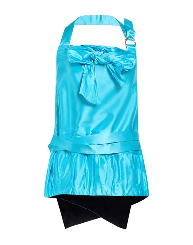 Woman Top Azure Size 4 Silk, Cotton