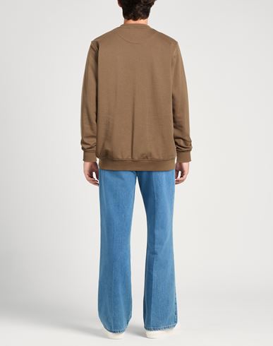 Man Sweatshirt Taupe Size XL Cotton, Viscose