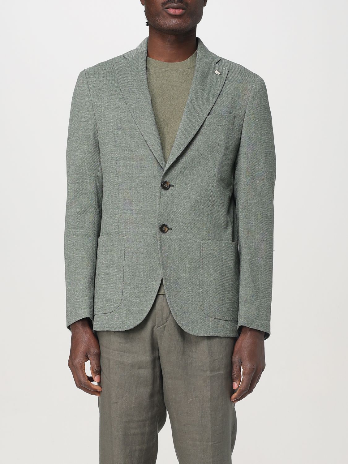 Blazer Men color Green