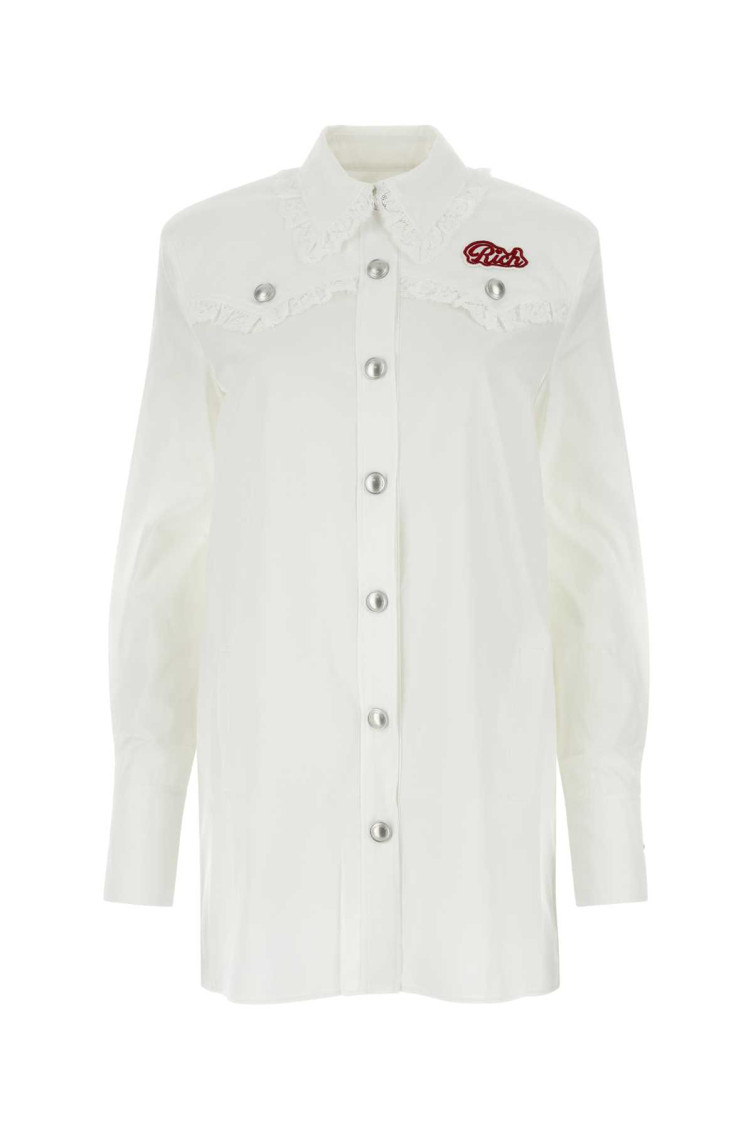 White Poplin Shirt Dress