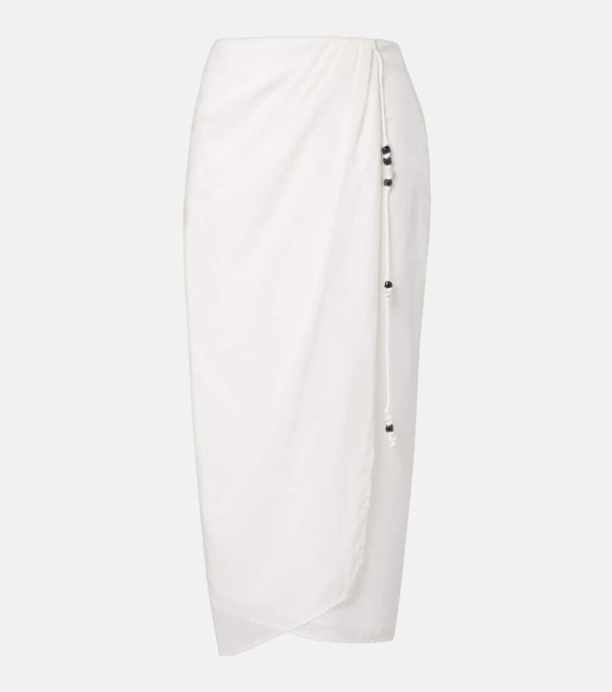Azura cotton wrap skirt