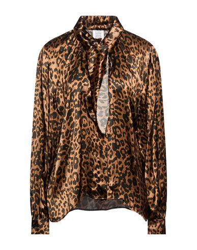 Woman Shirt Brown Size M Viscose