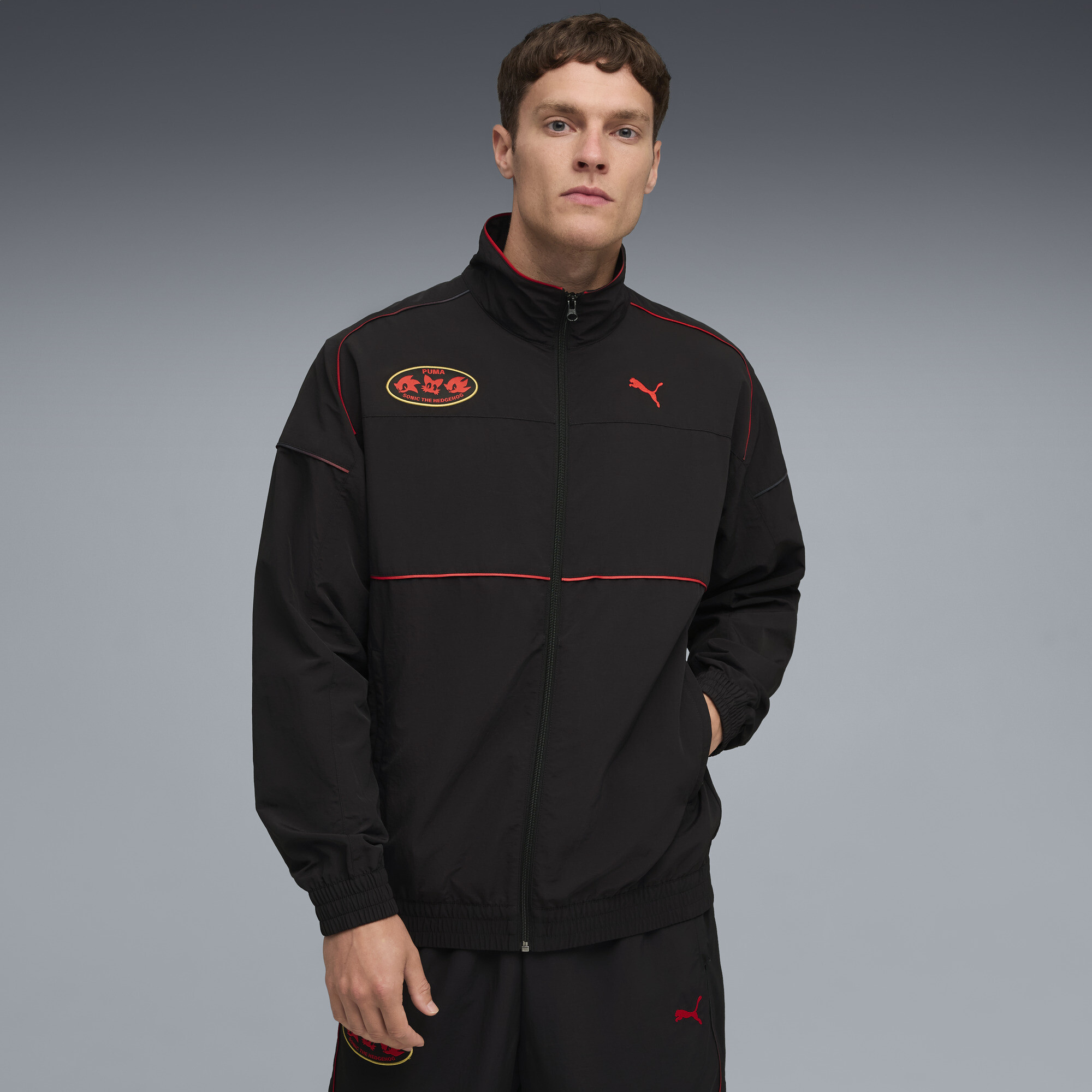 PUMA x SONIC THE HEDGEHOG Men's Track Jacket in Black