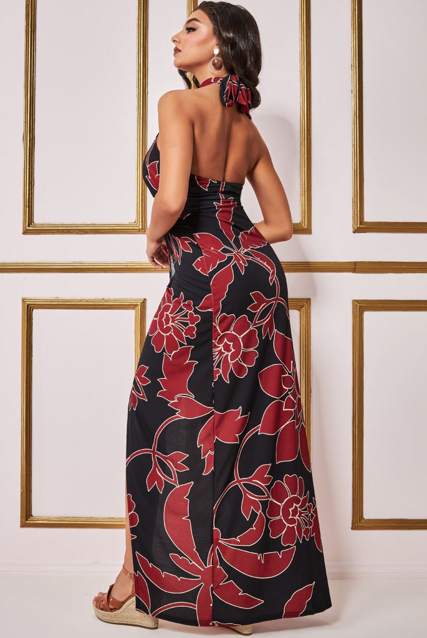 Printed Crossover Maxi