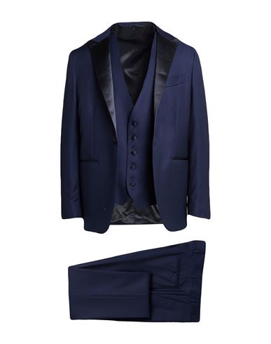 Man Suit Blue Size 46 Virgin Wool