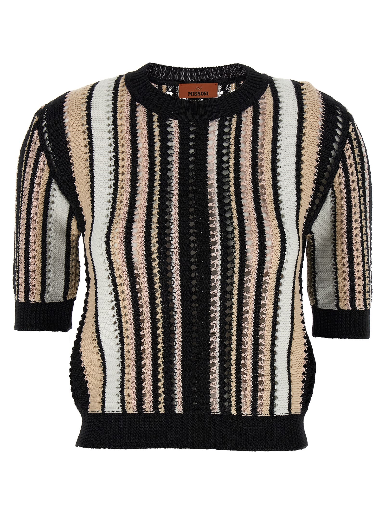 Striped Crochet Sweater