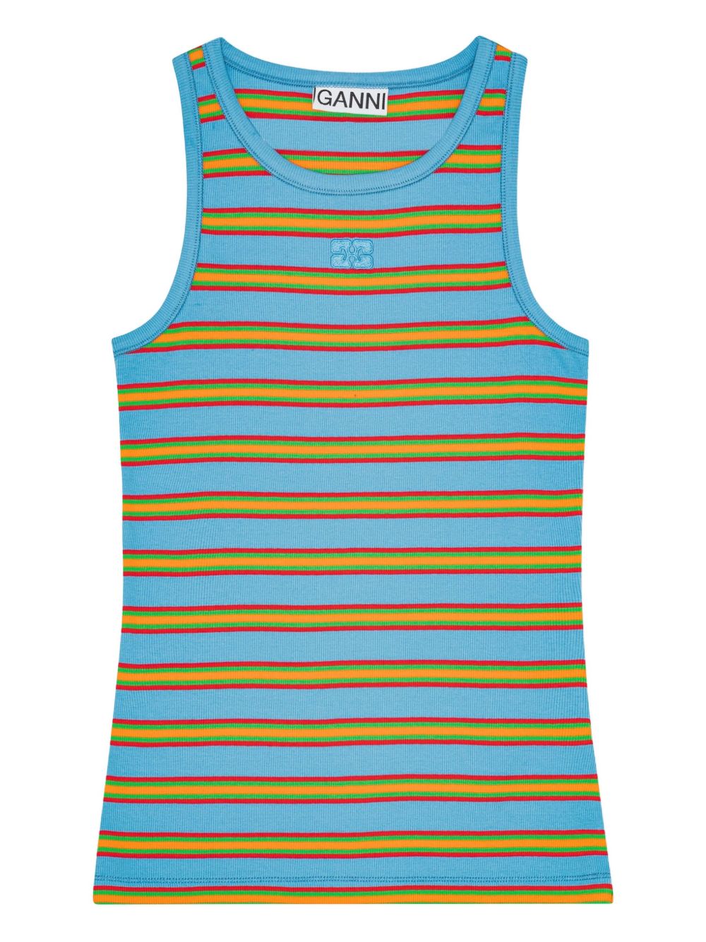 Striped sleeveless top - Blue