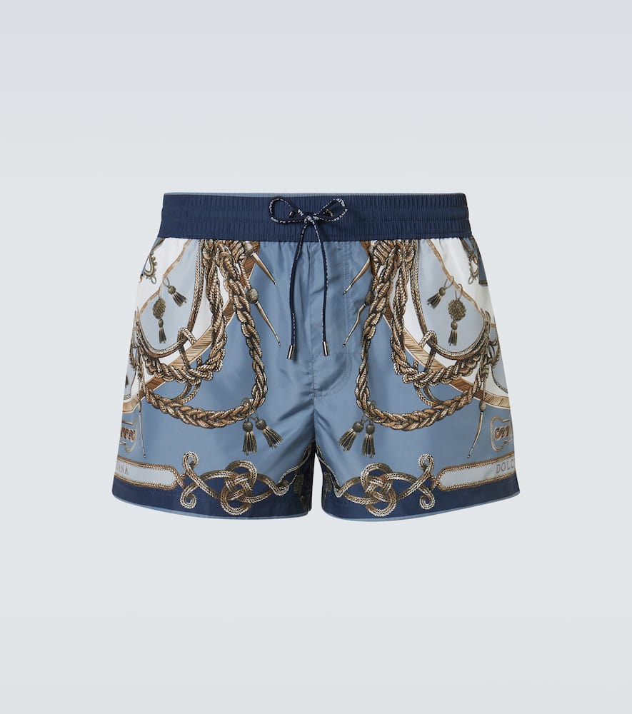 Printed swim trunks