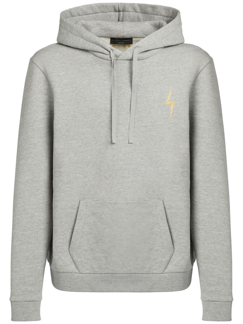 Logo-embroidered hoodie - Grey